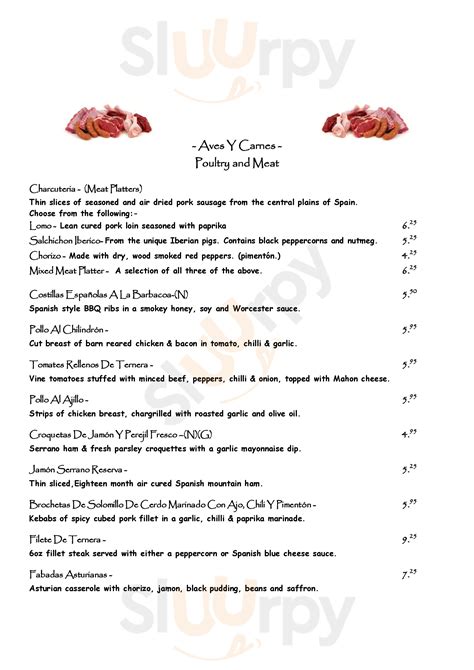 barceloneta restaurant menu